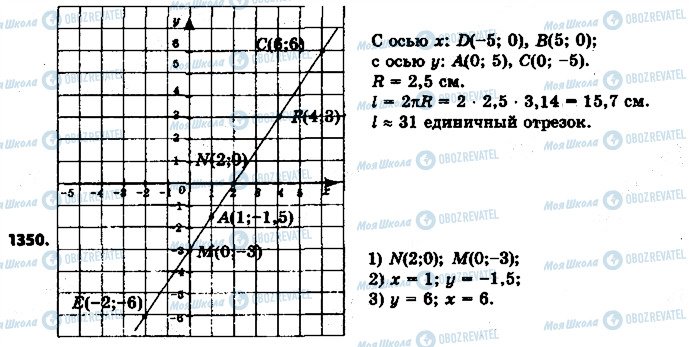 ГДЗ Математика 6 класс страница 1350
