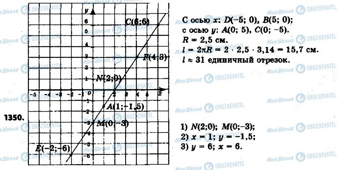 ГДЗ Математика 6 класс страница 1350