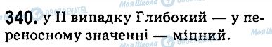 ГДЗ Українська мова 5 клас сторінка 340