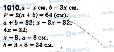ГДЗ Математика 5 клас сторінка 1010