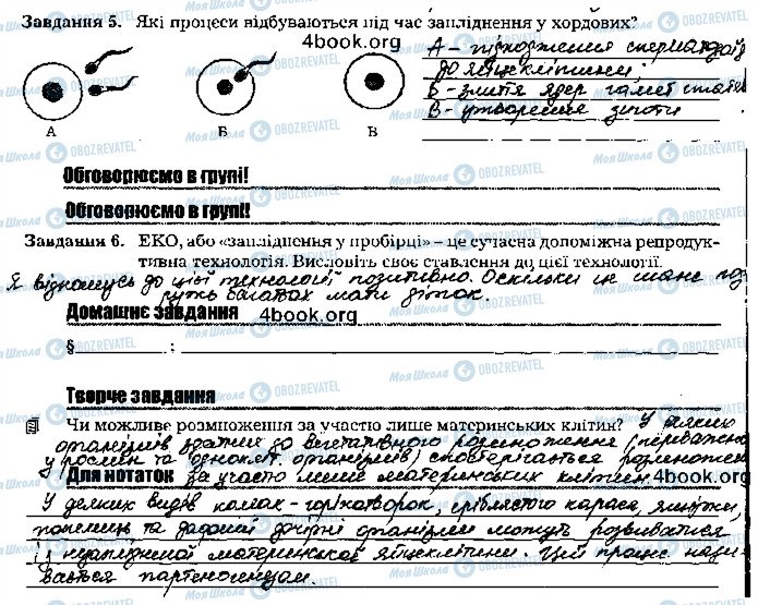 ГДЗ Біологія 9 клас сторінка стр62