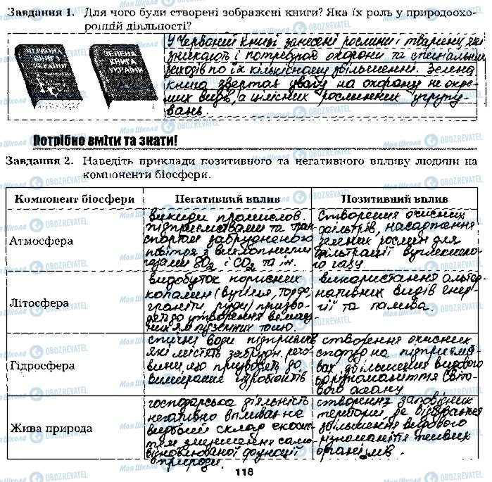 ГДЗ Біологія 9 клас сторінка стр118