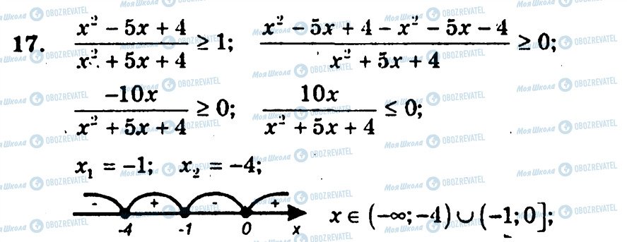 ГДЗ Алгебра 10 класс страница 17