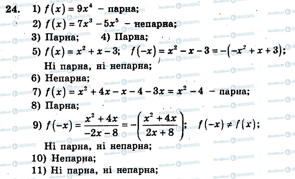 ГДЗ Алгебра 10 класс страница 24