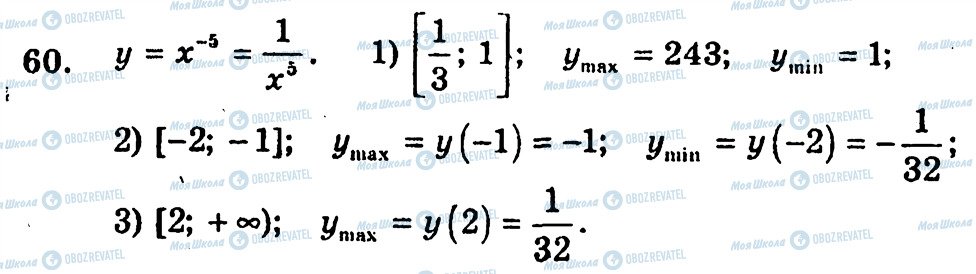 ГДЗ Алгебра 10 класс страница 60