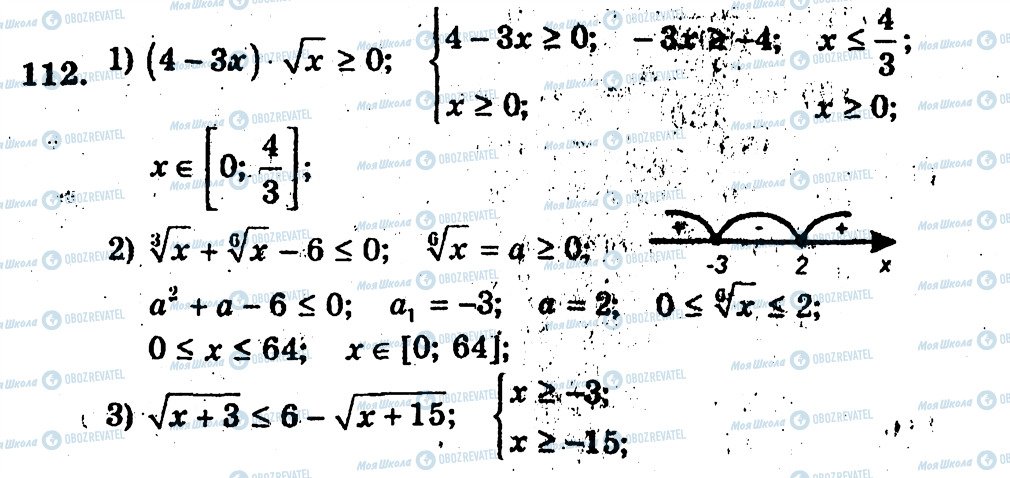 ГДЗ Алгебра 10 клас сторінка 112