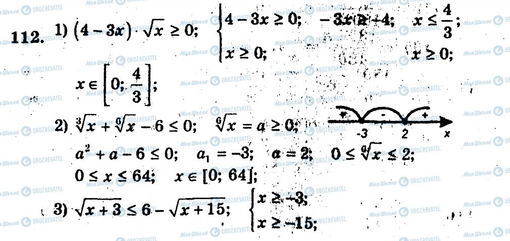 ГДЗ Алгебра 10 класс страница 112