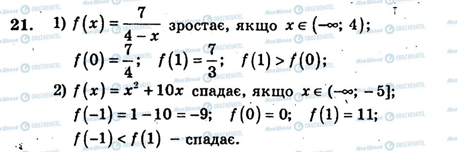 ГДЗ Алгебра 10 класс страница 21