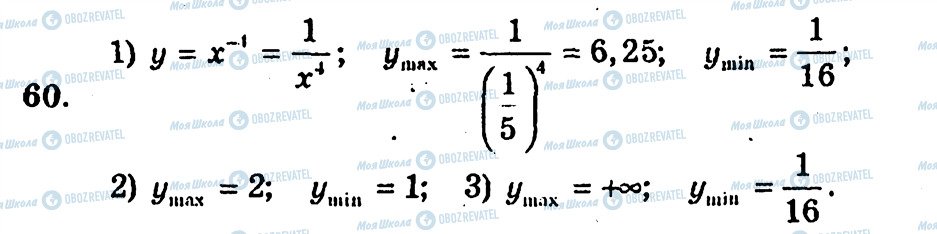 ГДЗ Алгебра 10 класс страница 60