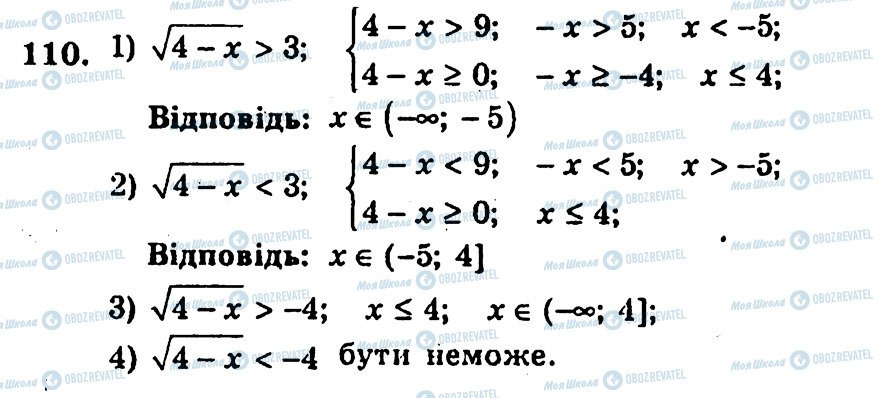 ГДЗ Алгебра 10 класс страница 110