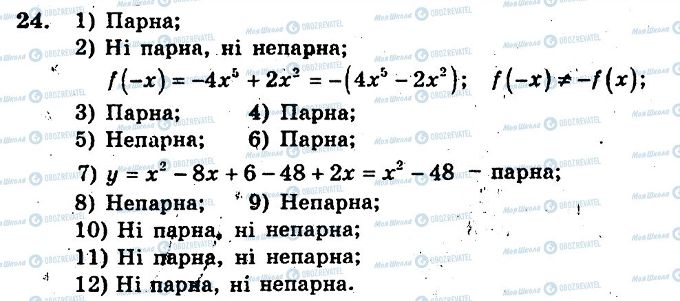 ГДЗ Алгебра 10 класс страница 24