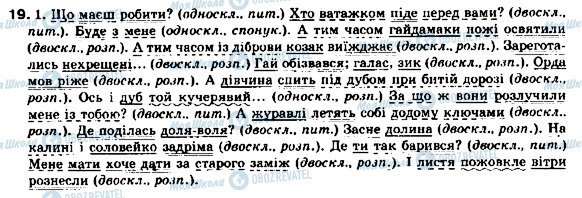 ГДЗ Українська мова 9 клас сторінка 19