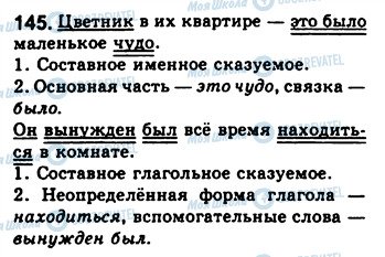 ГДЗ Російська мова 8 клас сторінка 145