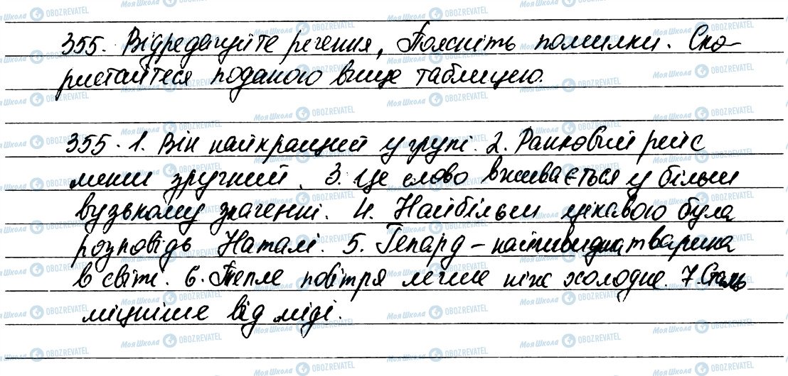 ГДЗ Українська мова 6 клас сторінка 355