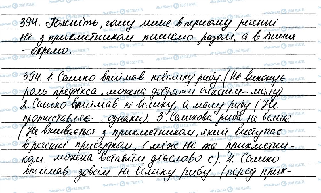 ГДЗ Українська мова 6 клас сторінка 394