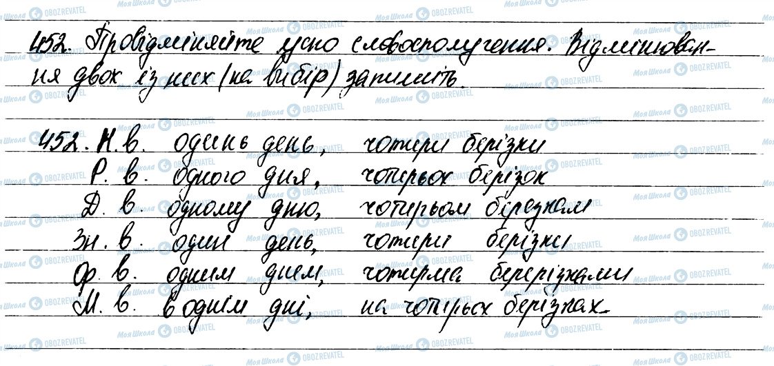 ГДЗ Українська мова 6 клас сторінка 452