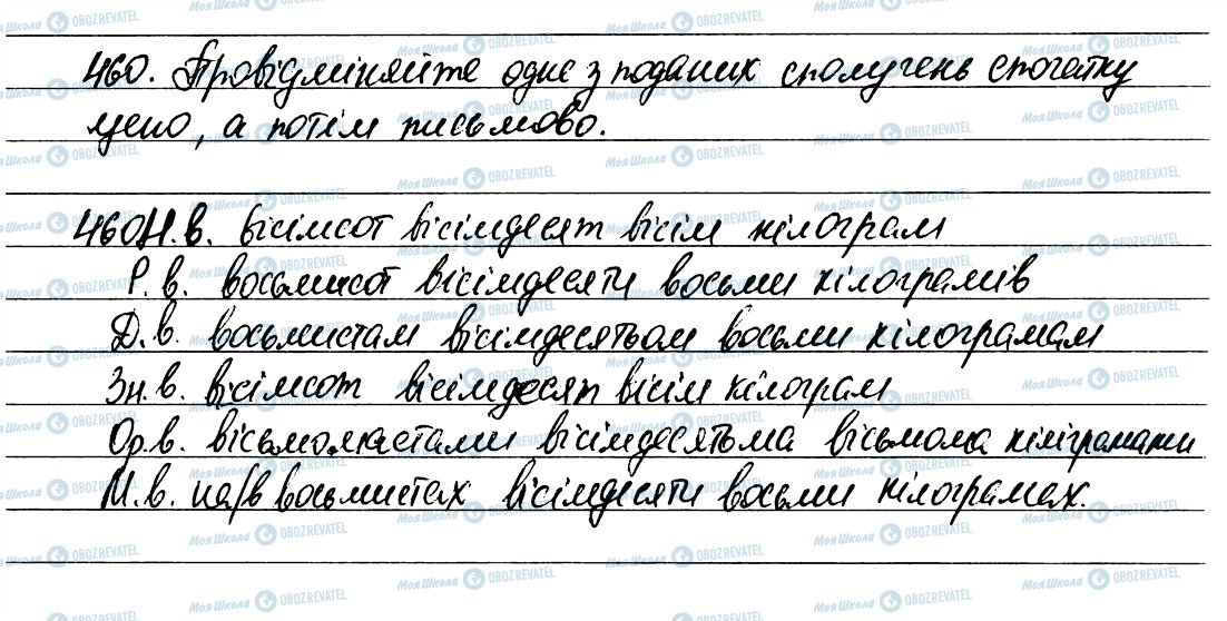 ГДЗ Укр мова 6 класс страница 460