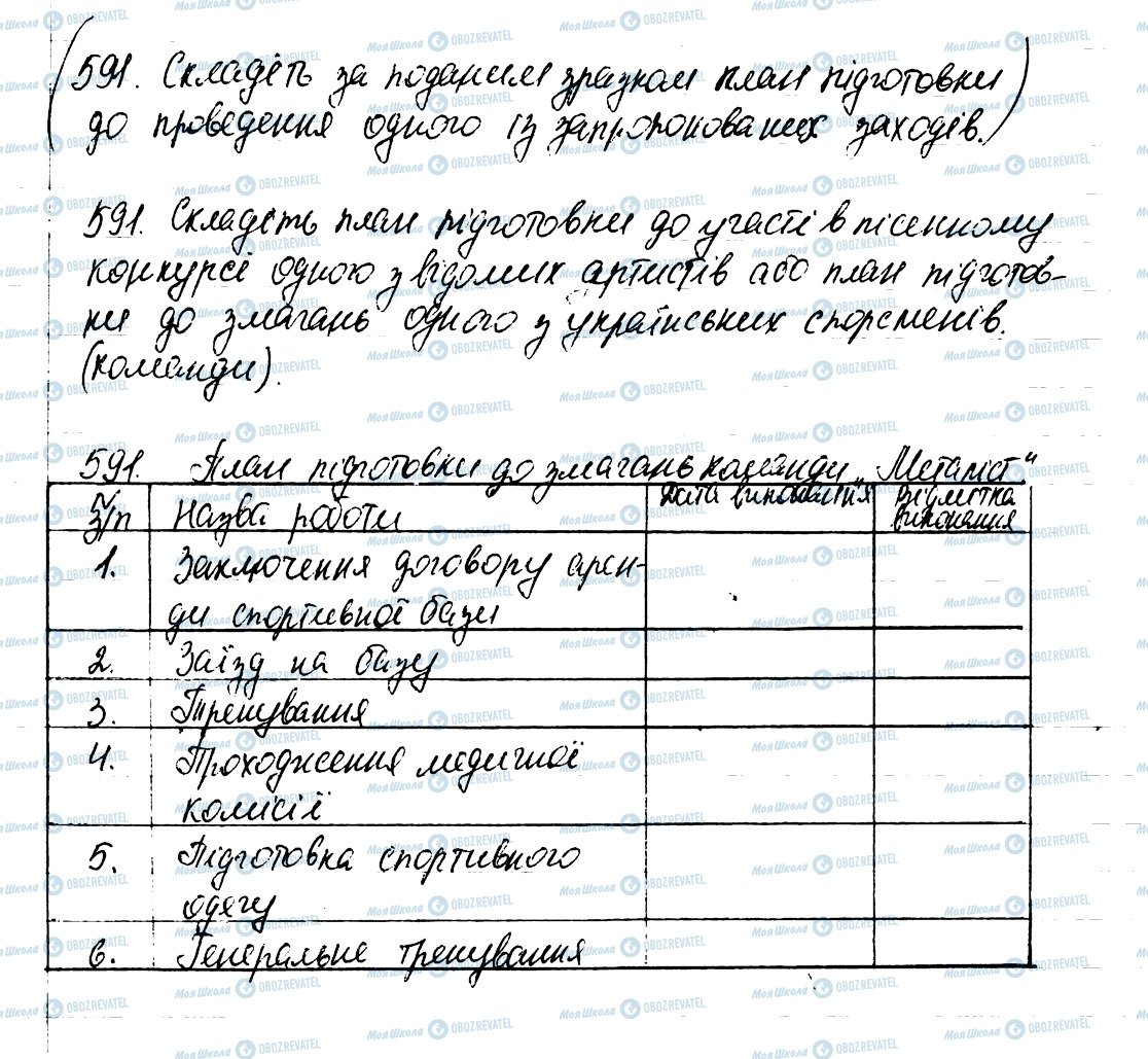 ГДЗ Українська мова 6 клас сторінка 591