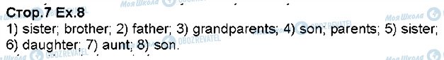 ГДЗ Англійська мова 5 клас сторінка 8