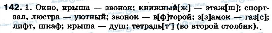ГДЗ Російська мова 5 клас сторінка 142