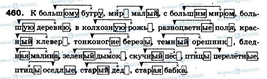 ГДЗ Російська мова 5 клас сторінка 460