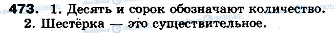ГДЗ Російська мова 5 клас сторінка 473