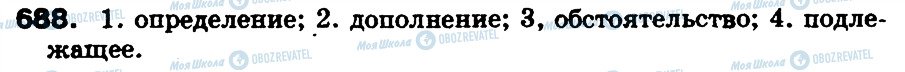 ГДЗ Російська мова 5 клас сторінка 688