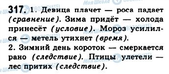 ГДЗ Російська мова 9 клас сторінка 317