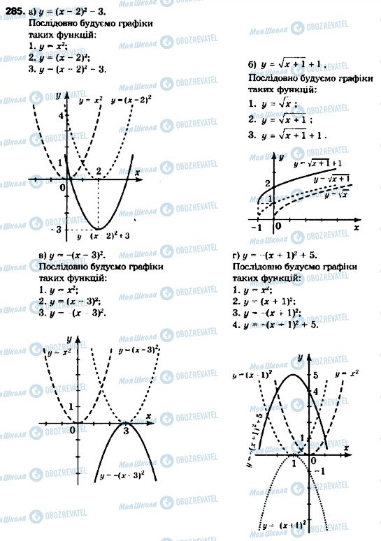 ГДЗ Алгебра 9 клас сторінка 285