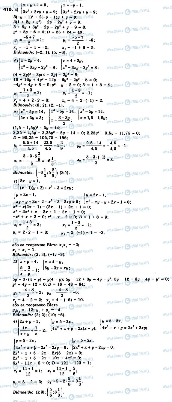 ГДЗ Алгебра 9 клас сторінка 410