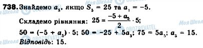 ГДЗ Алгебра 9 клас сторінка 738