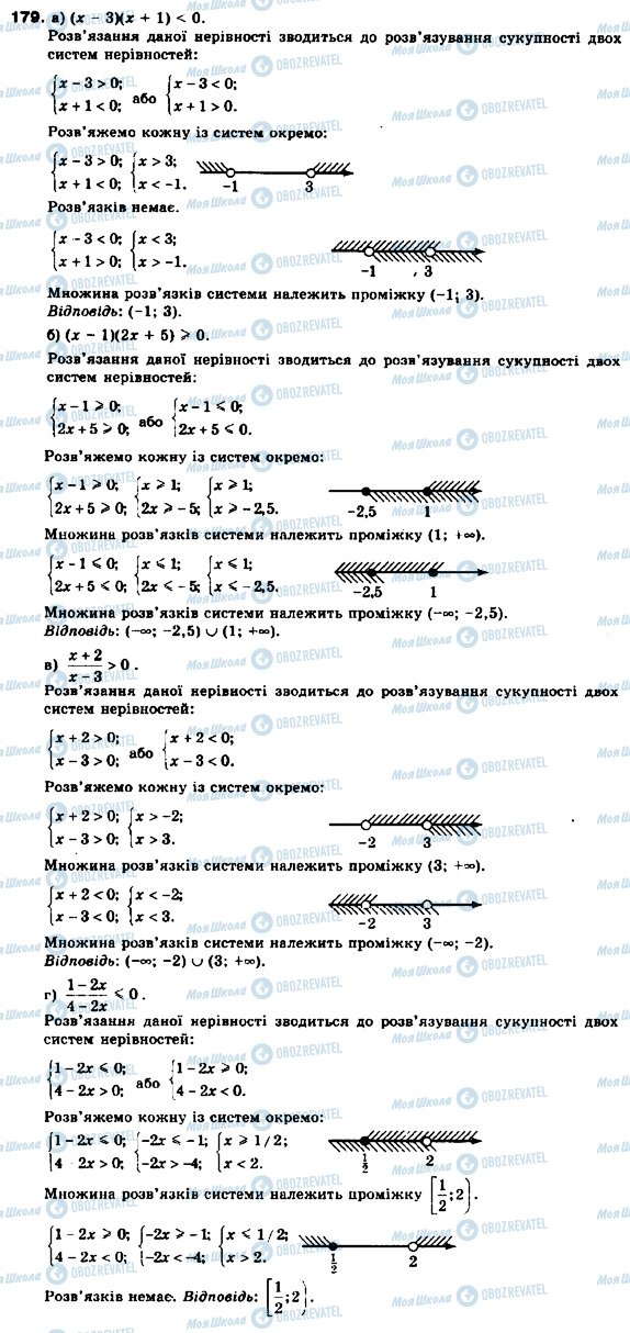 ГДЗ Алгебра 9 клас сторінка 179