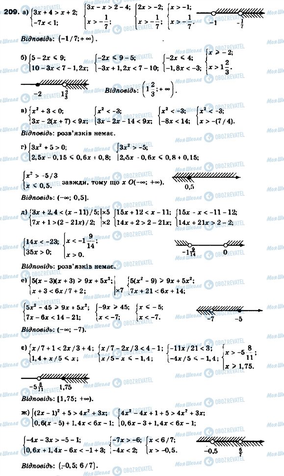 ГДЗ Алгебра 9 класс страница 209