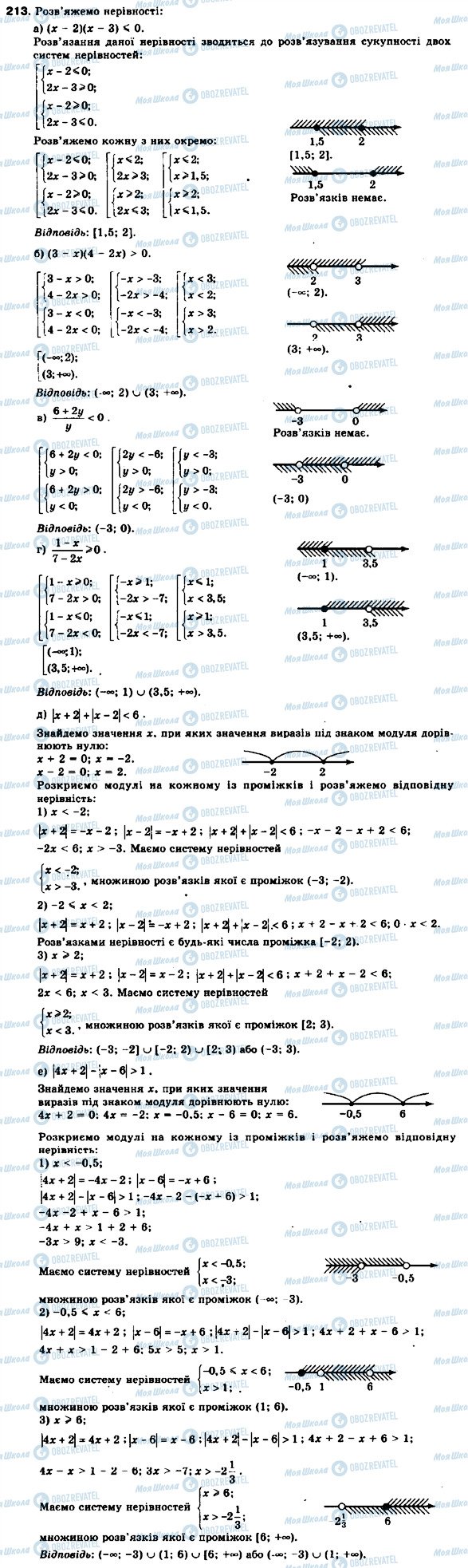 ГДЗ Алгебра 9 клас сторінка 213