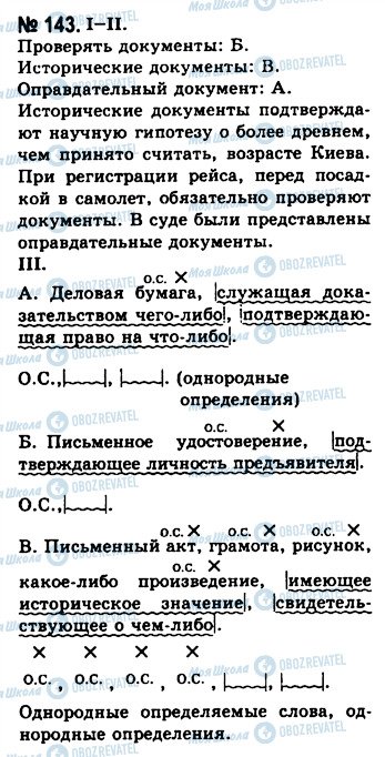 ГДЗ Російська мова 10 клас сторінка 143