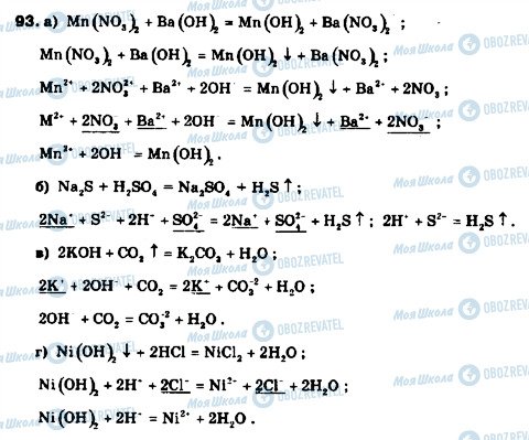 ГДЗ Химия 9 класс страница 93