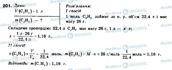 ГДЗ Хімія 9 клас сторінка 201