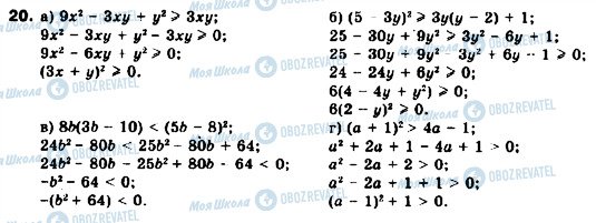 ГДЗ Алгебра 9 клас сторінка 20