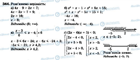 ГДЗ Алгебра 9 класс страница 344
