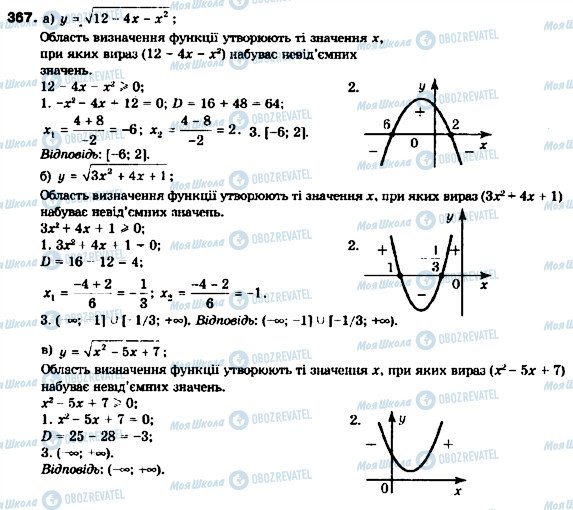 ГДЗ Алгебра 9 клас сторінка 367