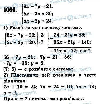 ГДЗ Алгебра 7 клас сторінка 1066