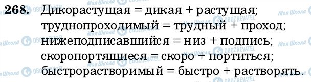 ГДЗ Русский язык 6 класс страница 268