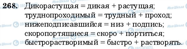 ГДЗ Російська мова 6 клас сторінка 268