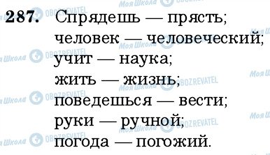 ГДЗ Русский язык 6 класс страница 287