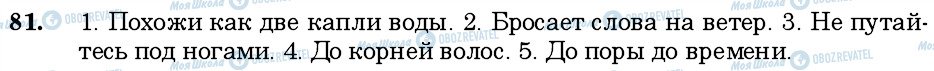 ГДЗ Російська мова 6 клас сторінка 81