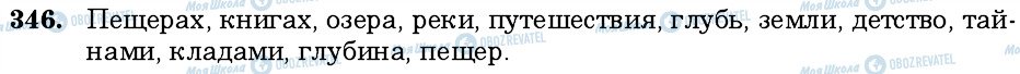 ГДЗ Російська мова 6 клас сторінка 346