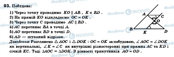 ГДЗ Геометрія 8 клас сторінка 93