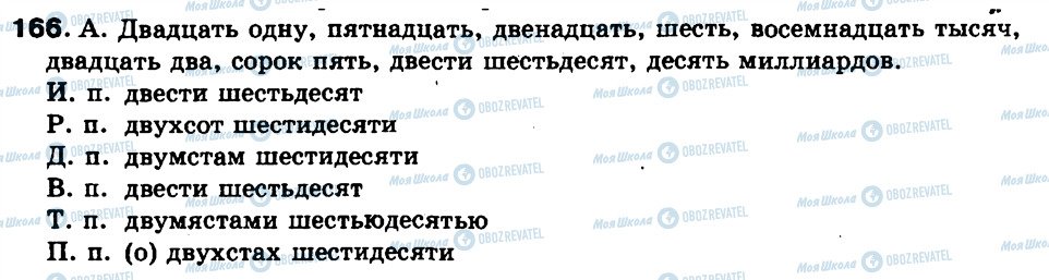 ГДЗ Російська мова 9 клас сторінка 166