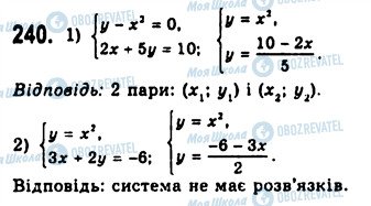 ГДЗ Алгебра 10 класс страница 240