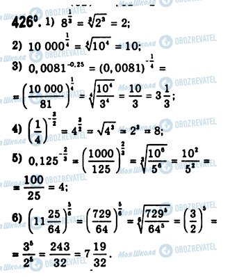 ГДЗ Алгебра 10 класс страница 426